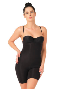 SİYAH DesBerries 2758 Lazer Kesim Göğsü Açık Boxer Korse