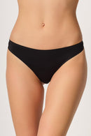 SİYAH DesBerries 2802 Yapıştırma Lazer Kesim String Külot