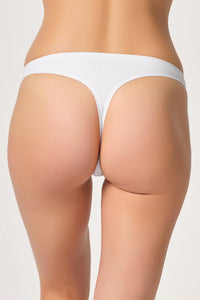 BEYAZ DesBerries 2802 Yapıştırma Lazer Kesim String Külot