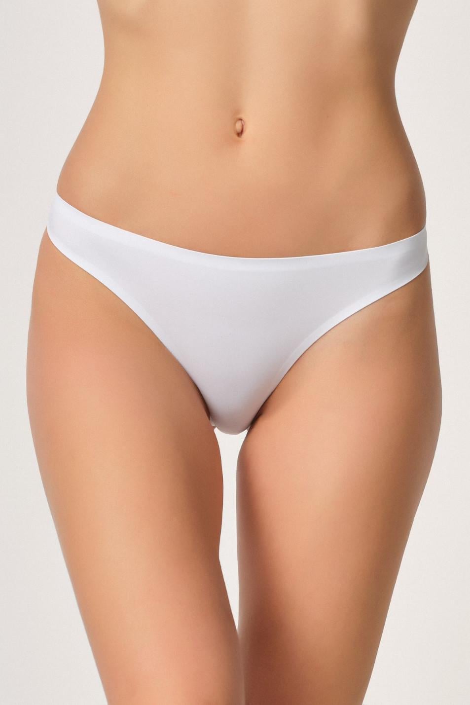 BEYAZ DesBerries 2802 Yapıştırma Lazer Kesim String Külot