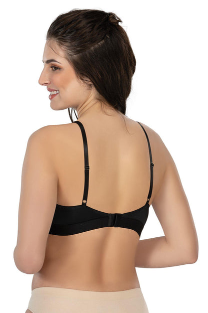 SİYAH DesBerries 2809 Lazer Kesim Yapıştırma İz Ypmz Sütyen