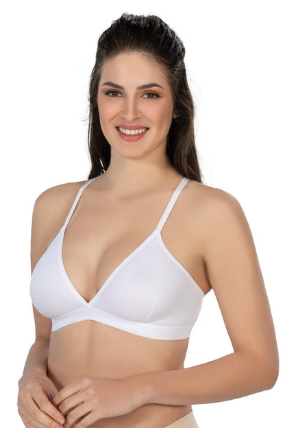 BEYAZ DesBerries 2809 Lazer Kesim Yapıştırma İz Ypmz Sütyen