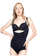 SİYAH DesBerries 2811 Göğsü Açık Slip Boy Lazer Korse