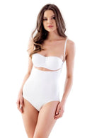 BEYAZ DesBerries 2811 Göğsü Açık Slip Boy Lazer Korse