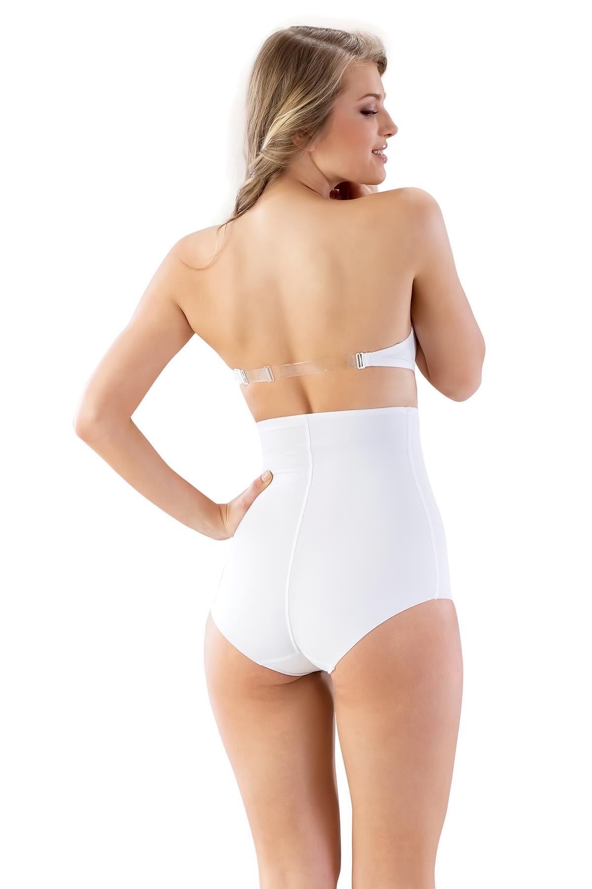 BEYAZ DesBerries 2813 Yüksek Bel Slip Lazer Korse