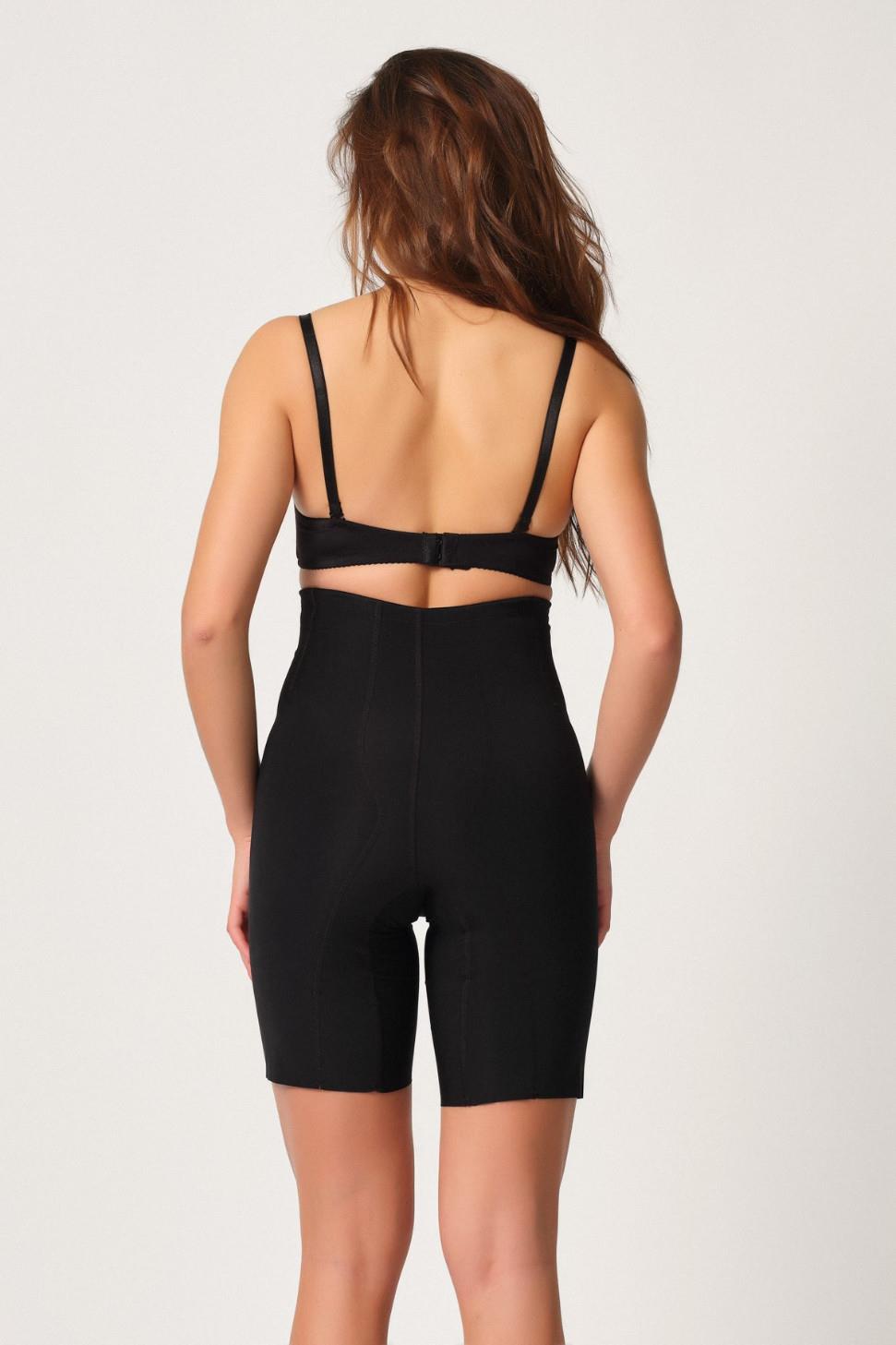SİYAH DesBerries 2814 Double Yüksek Bel Boxer Lazer Korse