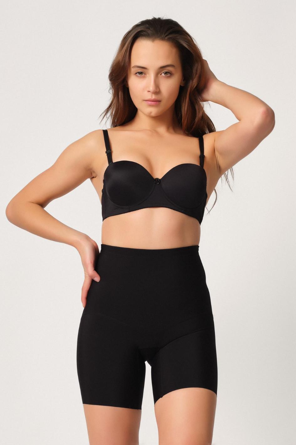 SİYAH DesBerries 2816 Yüksek Bel Boxer Lazer Korse