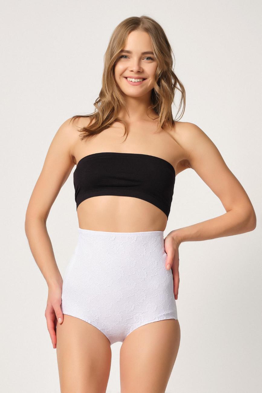 BEYAZ DesBerries 2842 Lazer Dantelli Slip Korse