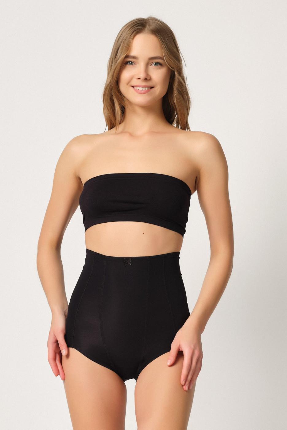SİYAH DesBerries 2920 Yüksek Bel Karın Desteklı Slip Lazer Korse