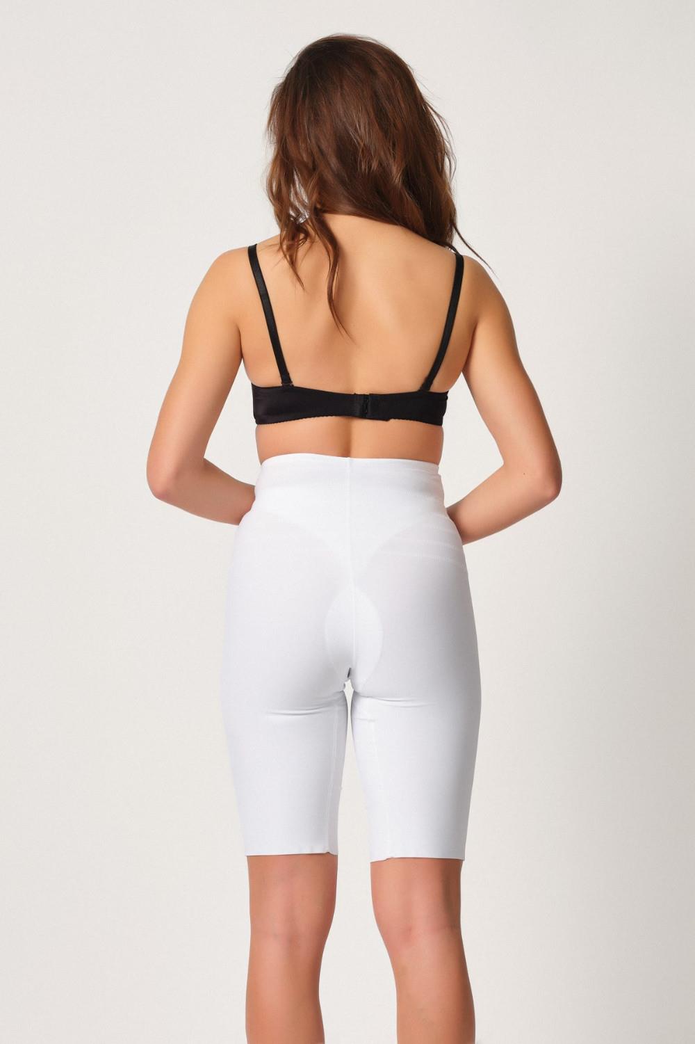 BEYAZ DesBerries 2923 Yüksek Bel Karyokalı Paçalı Lazer Korse