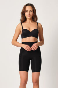 SİYAH DesBerries 2927 Bel Dekolteli Balenli Paçalı Lazer Korse