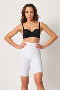 BEYAZ DesBerries 2927 Bel Dekolteli Balenli Paçalı Lazer Korse