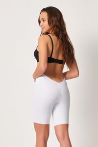 BEYAZ DesBerries 2927 Bel Dekolteli Balenli Paçalı Lazer Korse