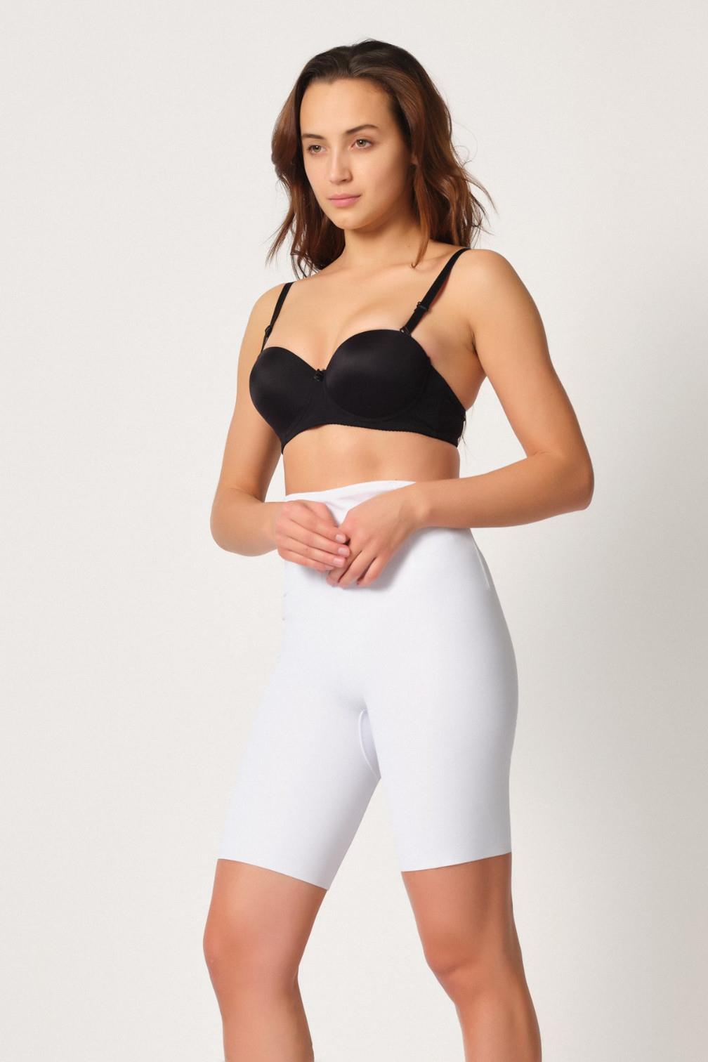 BEYAZ DesBerries 2927 Bel Dekolteli Balenli Paçalı Lazer Korse