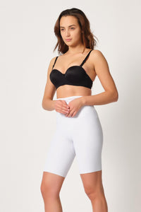 BEYAZ DesBerries 2927 Bel Dekolteli Balenli Paçalı Lazer Korse