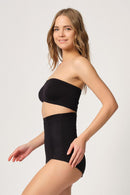 SİYAH DesBerries 2931 Karın Balen Destekli Slip Lazer Korse