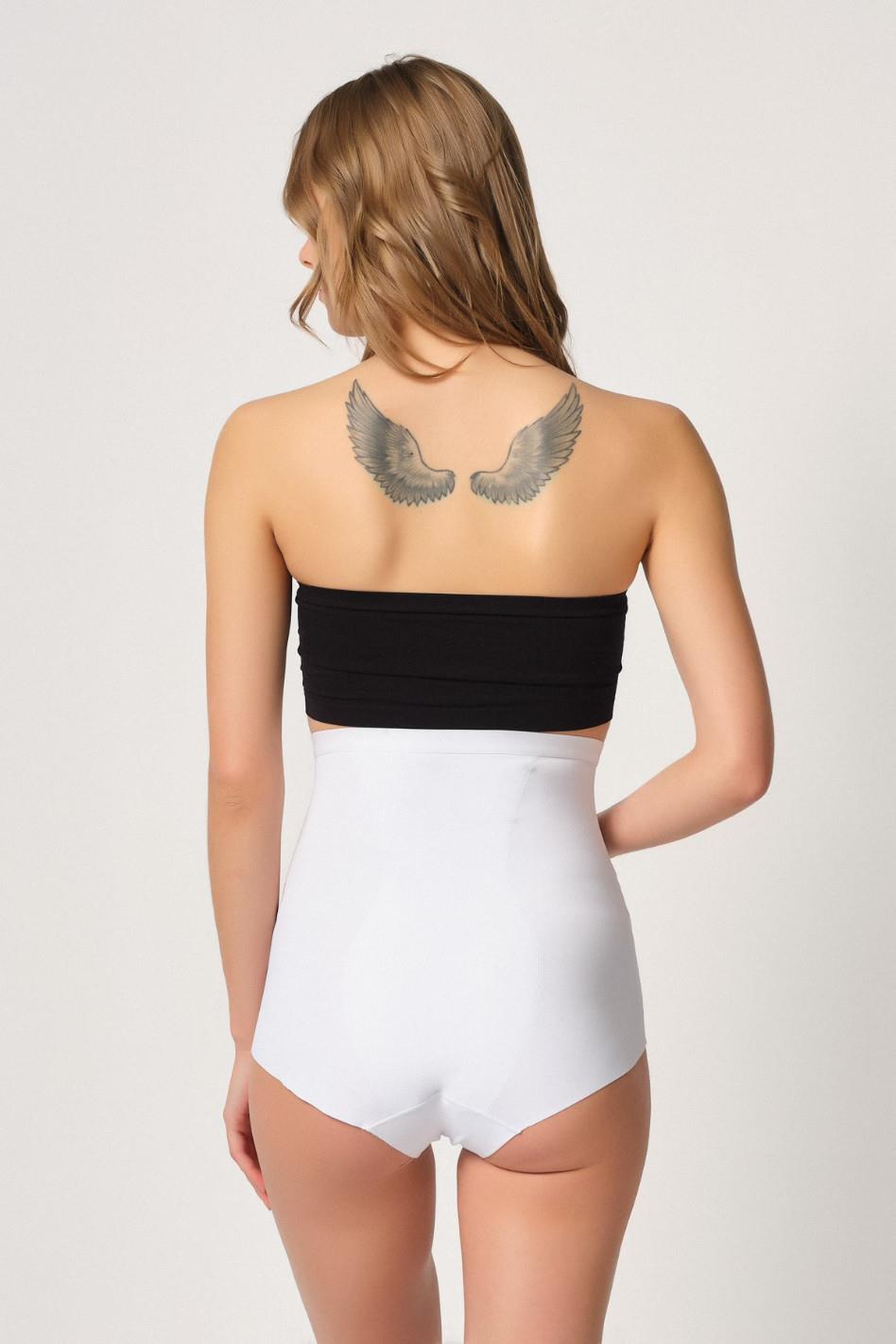 BEYAZ DesBerries 2931 Karın Balen Destekli Slip Lazer Korse