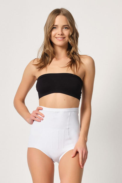 BEYAZ DesBerries 2931 Karın Balen Destekli Slip Lazer Korse