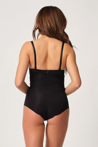 SİYAH DesBerries 2932 Double Karın Agraf Destekli Slip Lazer Korse