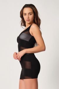 SİYAH DesBerries 2934 Toparlayıcı Elbise Lazer Korse