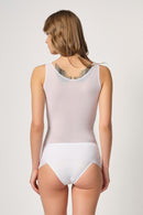 BEYAZ DesBerries 2938 Sırtı Tül Karyokalı Destekli Atlet Korse