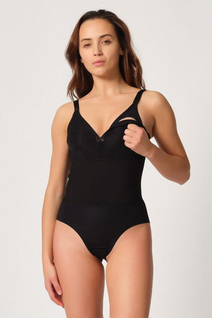 SİYAH DesBerries 2944 Sırt Destekli Badi Emzirme Korse