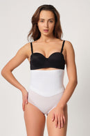 BEYAZ DesBerries 2945 Tül Karyokalı Slip Lazer Korse