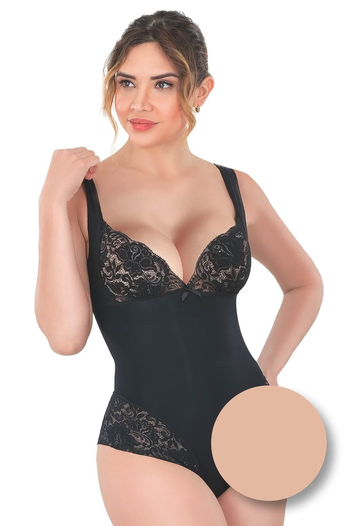 TEN DesBerries 2947 Dantelli Agraflı Body Korse