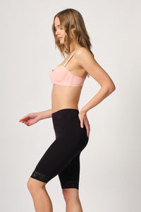 SİYAH DesBerries 3004 Soft Uzun Paça Dantel Boxer