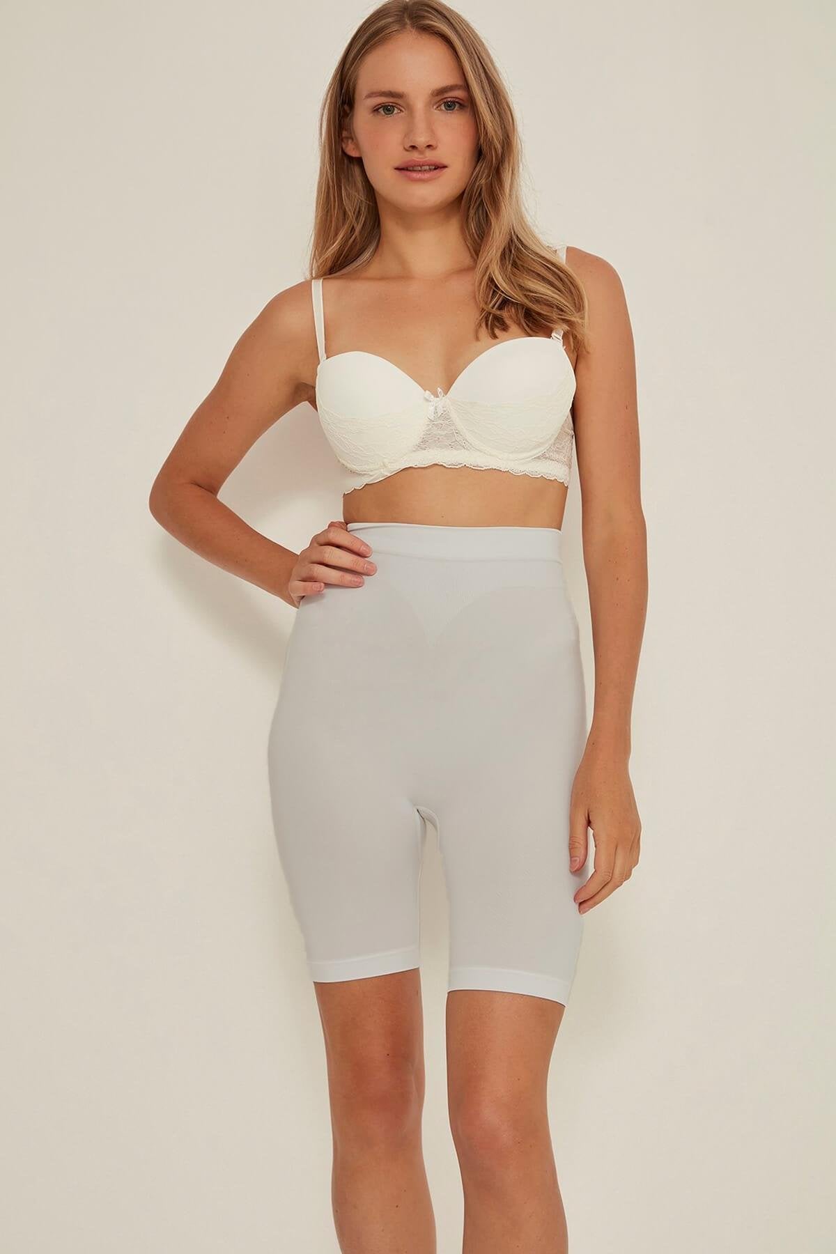 EKRU DesBerries 3005 Soft Uzun Paçalı Boxer Korse