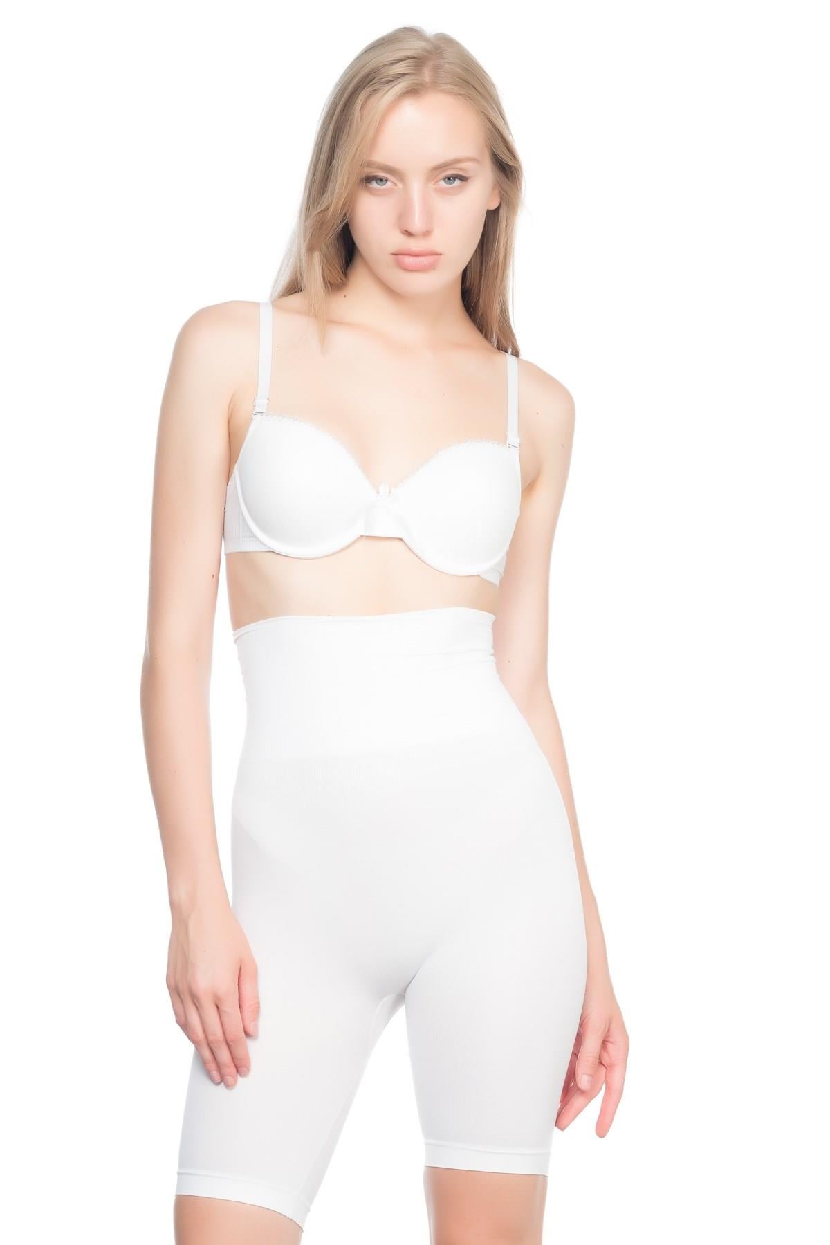 BEYAZ 3200 Pantolon Altı Soft Double Boxer Korse