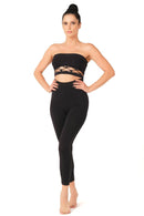 SİYAH DesBerries 3810 Tayt Korse