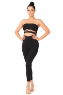 SİYAH DesBerries 3810 Tayt Korse