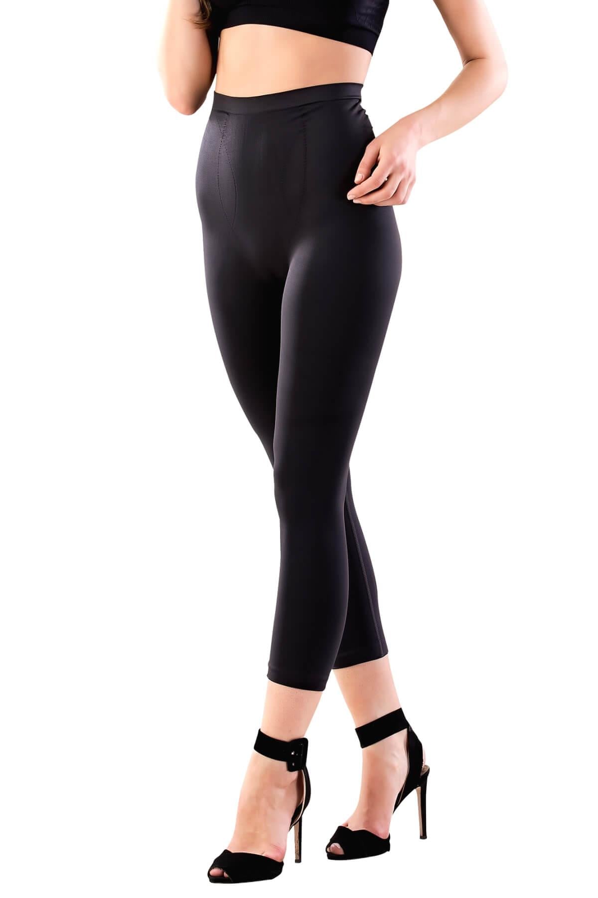 SİYAH DesBerries 3810 Tayt Korse