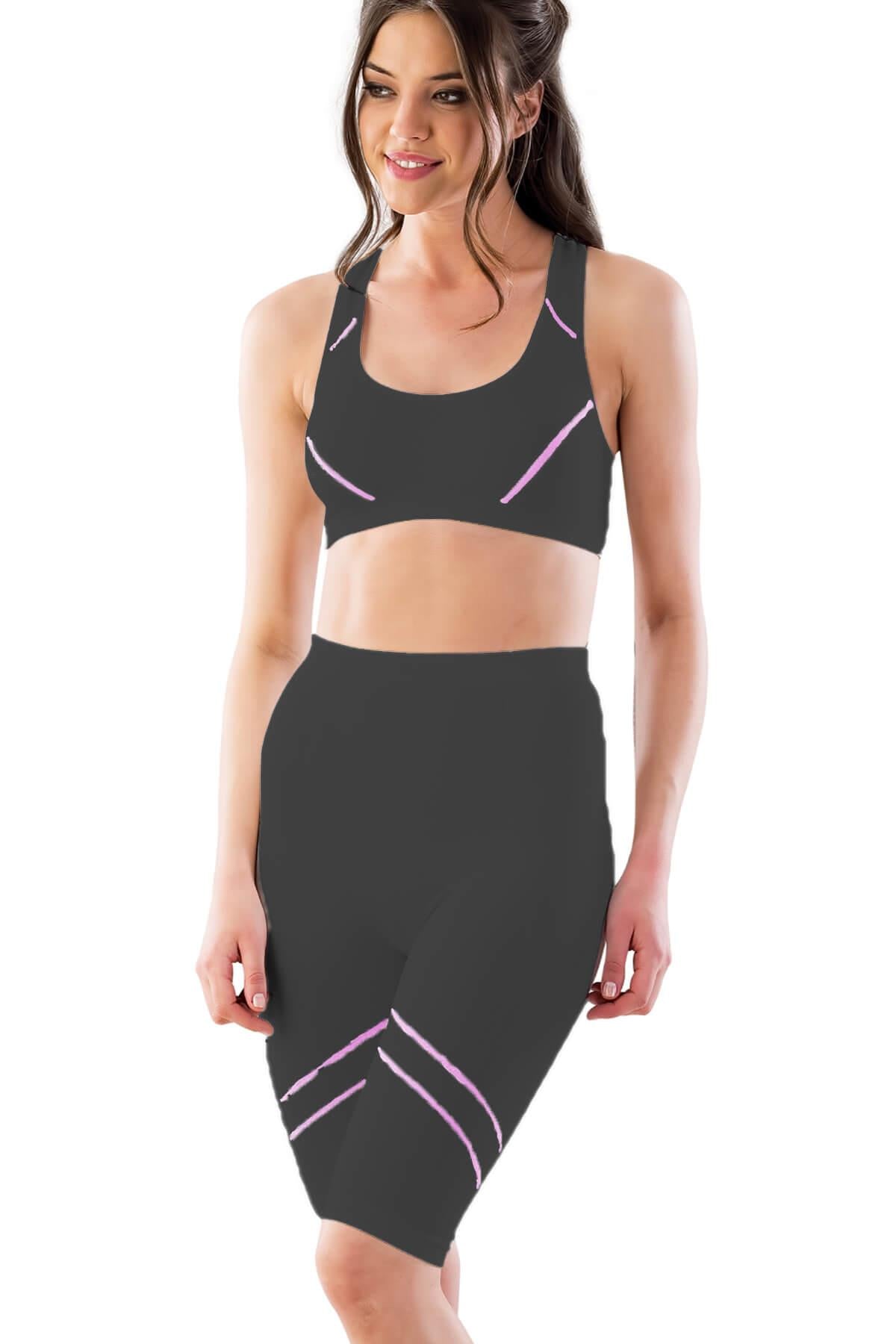 SİYAH-PEMBE DesBerries 3850 Soft Büstiyer Takım