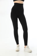 SİYAH 3904 Göğüs Altı Yüksek Bel Toparlayıcı Tayt