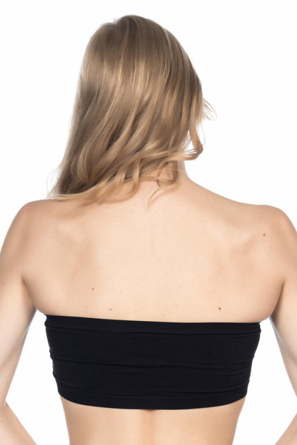 SİYAH DesBerries 4002 Soft Straplez Büstiyer