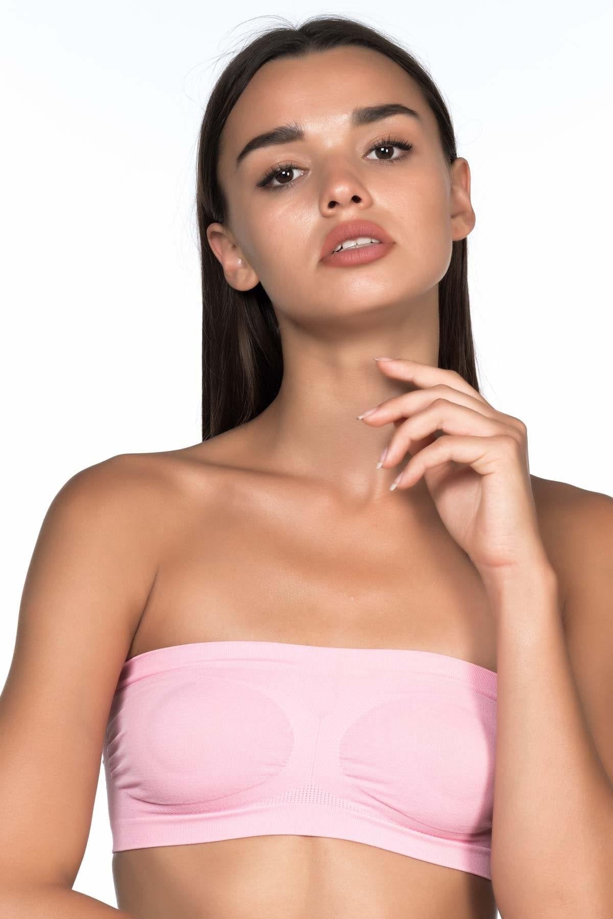 PEMBE DesBerries 4002 Soft Straplez Büstiyer