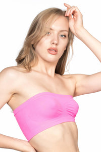 NEON FUŞYA DesBerries 4002 Soft Straplez Büstiyer