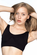 SİYAH DesBerries 4005 Soft Kalın Askı Büstiyer