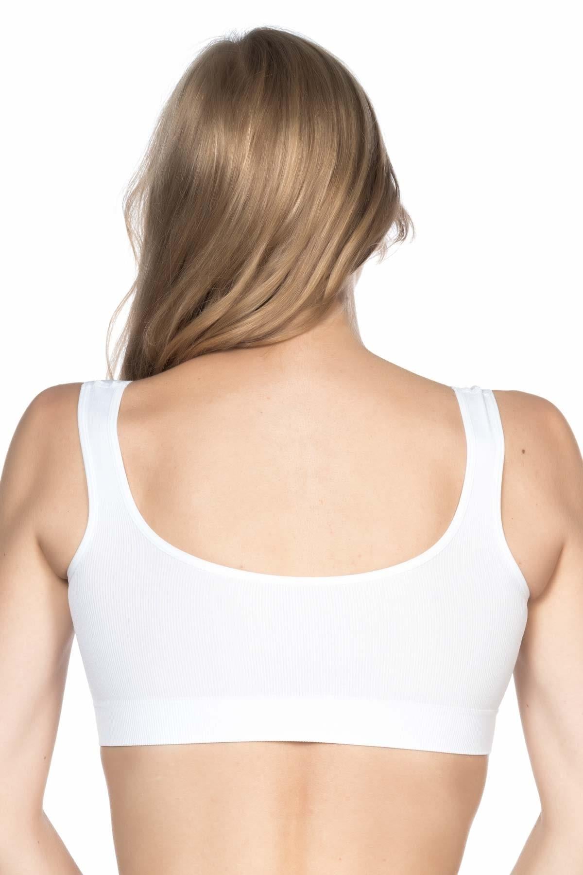 BEYAZ DesBerries 4005 Soft Kalın Askı Büstiyer