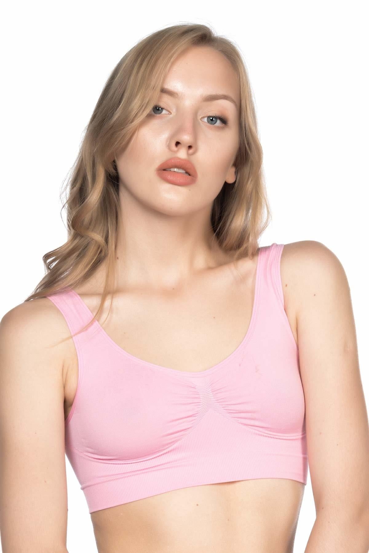 PEMBE DesBerries 4005 Soft Kalın Askı Büstiyer