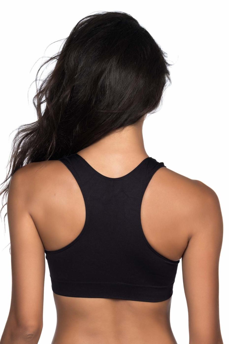 SİYAH DesBerries 4011 Sporcu Toparlayıcı Büstiyer