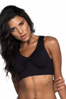 SİYAH DesBerries 4011 Sporcu Toparlayıcı Büstiyer