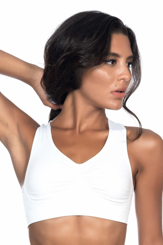 BEYAZ DesBerries 4011 Sporcu Toparlayıcı Büstiyer