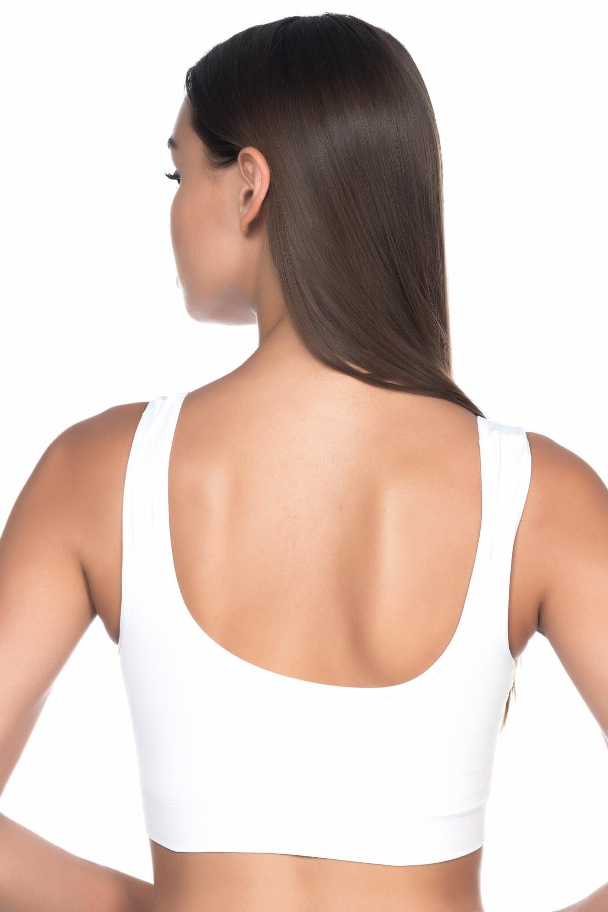 BEYAZ DesBerries 4021 Pedli Kalın Askılı Büstiyer