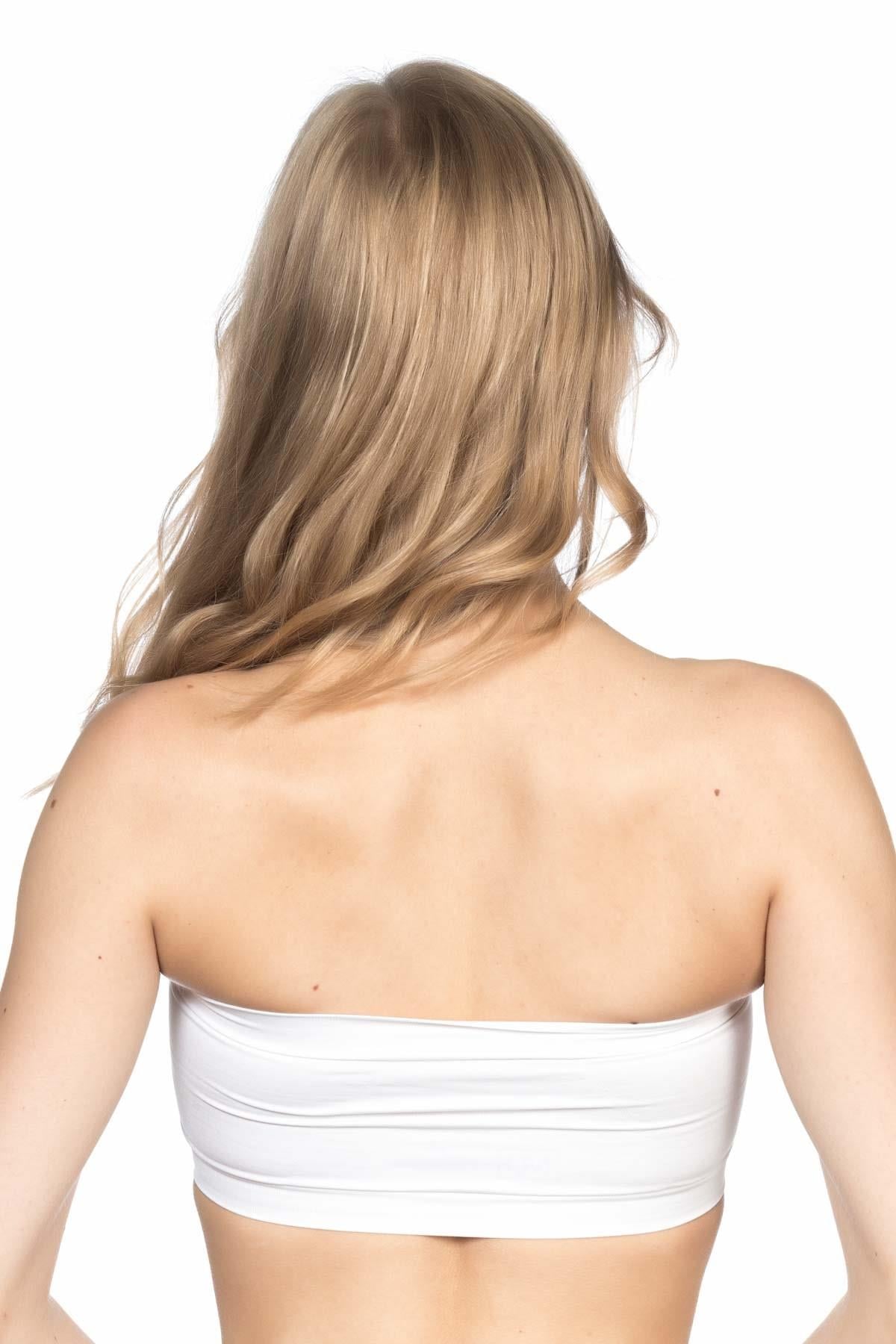 BEYAZ 4022 Pedli Straplez Korse