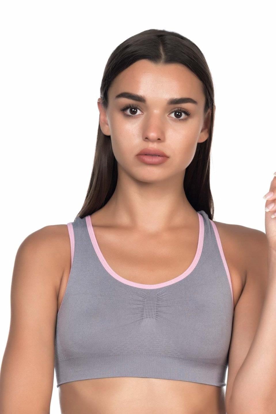 GRİ PEMBE DesBerries 4024 Double Toparlayıcı Büstiyer