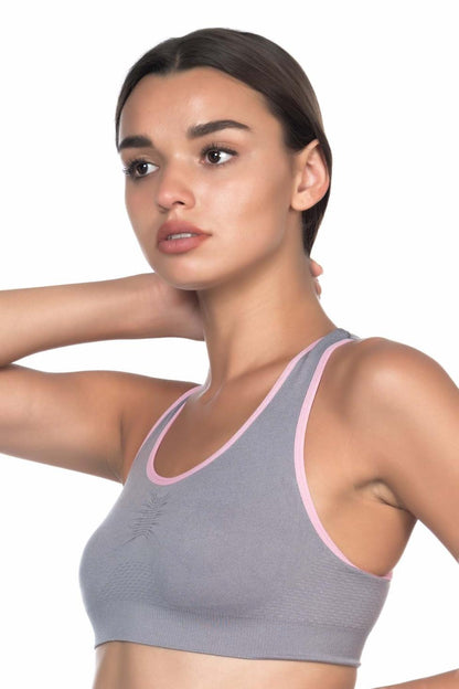 GRİ PEMBE DesBerries 4024 Double Toparlayıcı Büstiyer