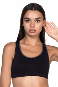 SİYAH-ANTRASİT DesBerries 4024 Double Toparlayıcı Büstiyer